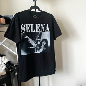Black Selena Graphic Women's‎ Jersey Top